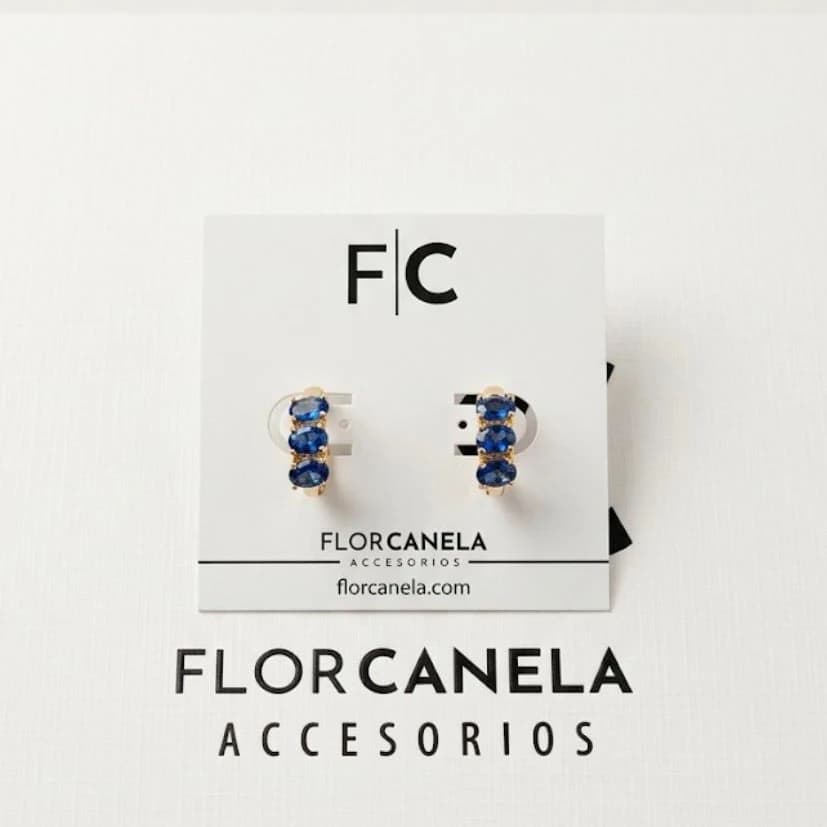 Argollas chispas azules